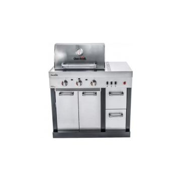 Bucatarie exterioara modulara Char-Broil Ultimate 3200 140906 TRU-Infrared gratar pe gaz 3 arzatoare inox non-magnetic