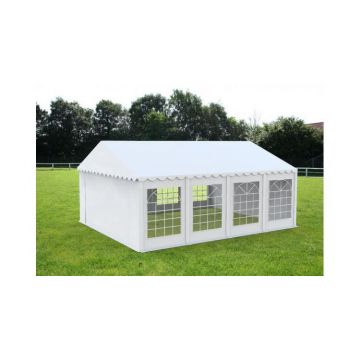 Cort evenimente Economy 4 x8 m,PVC alb