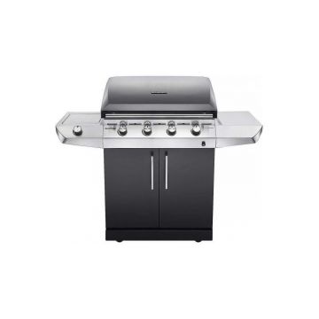 Gratar pe gaz cu 4 arzatoare din inox,TRU-Infrared,Char-Broil Performance T47G Black 140712