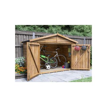 Magazie pentru biciclete, din lemn, Ariane®, 2.4x1.2m, Dunster House
