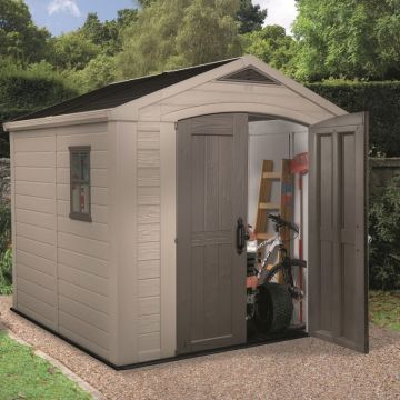 Casuta gradina Keter Factor 8x8 cu usa dubla