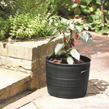 Ghiveci rotund fara farfurie Keter Smithy Patio 35 cm 21 L Ghiveci rotund fara farfurie Keter Smithy Patio 35 cm 21 L