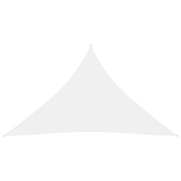 vidaXL Pânză parasolar alb 2,5x2,5x3,5 m țesătură oxford triunghiular