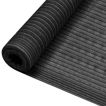 vidaXL Plasă pentru intimitate, antracit, 3,6x40 m, HDPE, 195 g/m²