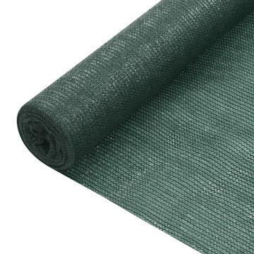 vidaXL Plasă protecție intimitate, 1,2x50 m, verde, 75 g/m², HDPE