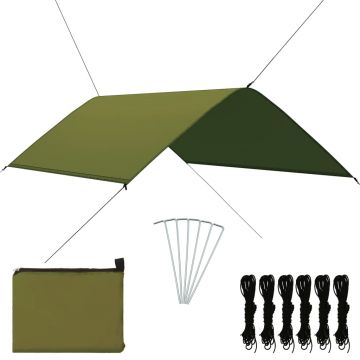 vidaXL Prelată de exterior, verde, 3x2 m