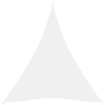 vidaXL Parasolar, alb, 5x6x6 m, țesătură oxford, triunghiular