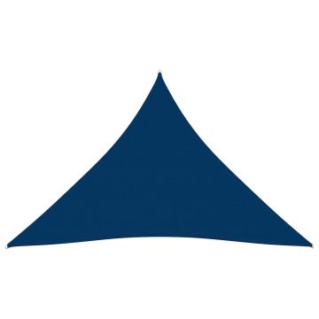 vidaXL Parasolar, albastru, 4x4x4 m, țesătură oxford, triunghiular