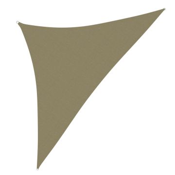 vidaXL Parasolar, bej, 4x4x5,8 m, țesătură oxford, triunghiular