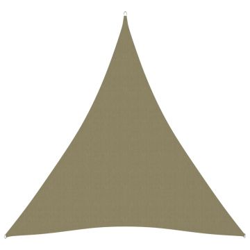 vidaXL Parasolar, bej, 5x6x6 m, țesătură oxford, triunghiular