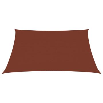 vidaXL Parasolar, cărămiziu, 2,5x3,5m, țesătură oxford, dreptunghiular vidaXL Parasolar, cărămiziu, 2,5x3,5m, țesătură oxford, dreptunghiular