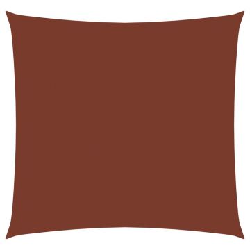 vidaXL Parasolar, cărămiziu, 4,5x4,5 m, țesătură oxford, pătrat vidaXL Parasolar, cărămiziu, 4,5x4,5 m, țesătură oxford, pătrat