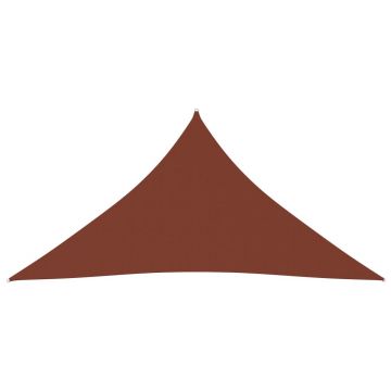 vidaXL Parasolar, cărămiziu, 5x6x6 m, țesătură oxford, triunghiular vidaXL Parasolar, cărămiziu, 5x6x6 m, țesătură oxford, triunghiular