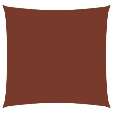 vidaXL Parasolar, cărămiziu, 6x6 m, țesătură oxford, pătrat