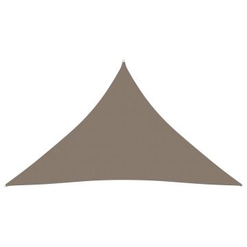 vidaXL Parasolar, gri taupe, 4x5x5 m, țesătură oxford, triunghiular