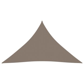vidaXL Parasolar, gri taupe, 5x5x5 m, țesătură oxford, triunghiular