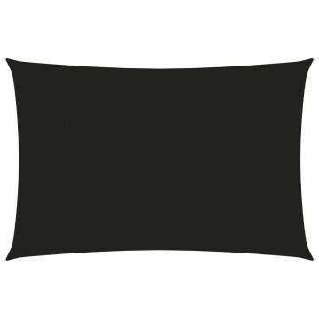 vidaXL Parasolar, negru, 2,5x4,5 m, țesătură oxford, dreptunghiular