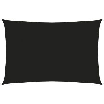 vidaXL Parasolar, negru, 2x4 m, țesătură oxford, dreptunghiular