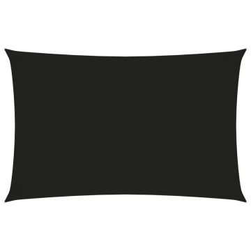 vidaXL Parasolar, negru, 2x5 m, țesătură oxford, dreptunghiular vidaXL Parasolar, negru, 2x5 m, țesătură oxford, dreptunghiular