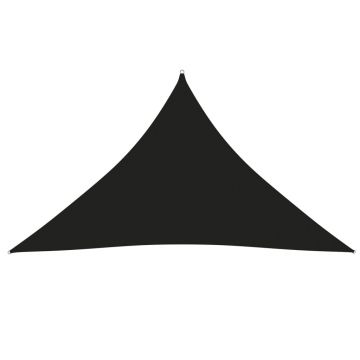 vidaXL Parasolar, negru, 3,5x3,5x4,9 m, țesătură oxford, triunghiular vidaXL Parasolar, negru, 3,5x3,5x4,9 m, țesătură oxford, triunghiular