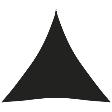 vidaXL Parasolar, negru, 3,6x3,6x3,6 m, țesătură oxford, triunghiular vidaXL Parasolar, negru, 3,6x3,6x3,6 m, țesătură oxford, triunghiular