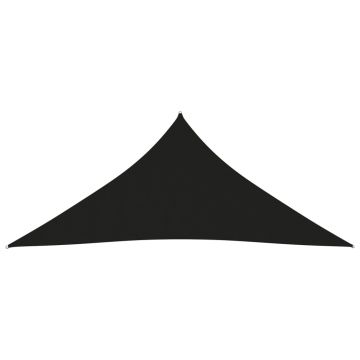 vidaXL Parasolar, negru, 3x4x4 m, țesătură oxford, triunghiular