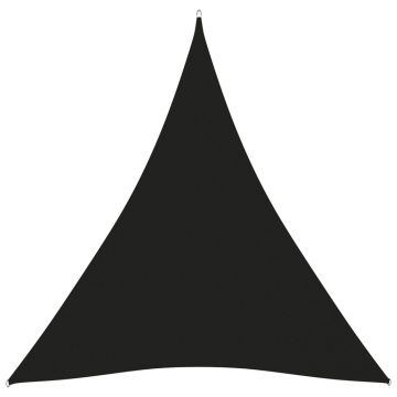 vidaXL Parasolar, negru, 5x6x6 m, țesătură oxford, triunghiular
