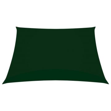 vidaXL Parasolar, verde închis, 4,5x4,5 m, țesătură oxford, pătrat