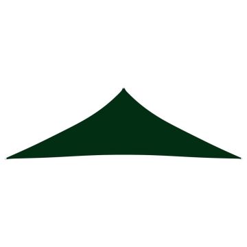 vidaXL Parasolar verde închis 4x4x5,8 m țesătură oxford triunghiular vidaXL Parasolar verde închis 4x4x5,8 m țesătură oxford triunghiular