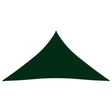 vidaXL Parasolar, verde închis, 4x5x5 m, țesătură oxford, triunghiular vidaXL Parasolar, verde închis, 4x5x5 m, țesătură oxford, triunghiular