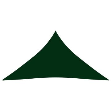 vidaXL Parasolar, verde închis, 5x6x6 m, țesătură oxford, triunghiular vidaXL Parasolar, verde închis, 5x6x6 m, țesătură oxford, triunghiular