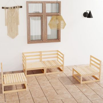 vidaXL Set mobilier de grădină, 4 piese, lemn masiv de pin