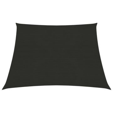 vidaXL Pânză parasolar, negru, 3/4x2 m, HDPE, 160 g/m²