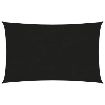 vidaXL Pânză parasolar, negru, 4x6 m, HDPE, 160 g/m² vidaXL Pânză parasolar, negru, 4x6 m, HDPE, 160 g/m²
