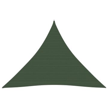 vidaXL Pânză parasolar, verde închis, 4x4x4 m, HDPE, 160 g/m²