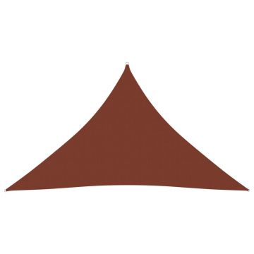 vidaXL Parasolar cărămiziu 2,5x2,5x3,5 m țesătură oxford triunghiular