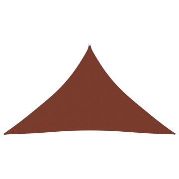 vidaXL Parasolar cărămiziu 2,5x2,5x3,5 m țesătură oxford triunghiular vidaXL Parasolar cărămiziu 2,5x2,5x3,5 m țesătură oxford triunghiular
