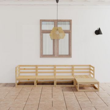 vidaXL Set mobilier de grădină, 5 piese, lemn masiv de pin