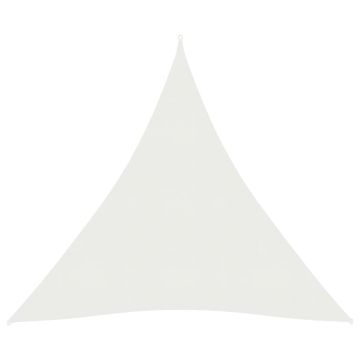 vidaXL Pânză parasolar, alb, 3x4x4 m, HDPE, 160 g/m²