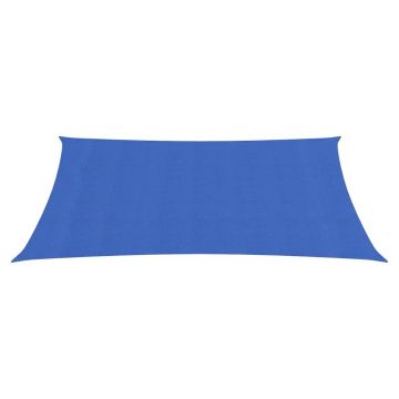 vidaXL Pânză parasolar, albastru, 2,5x3,5 m, HDPE, 160 g/m²