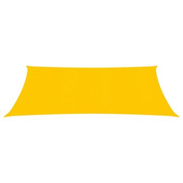 vidaXL Pânză parasolar, galben, 3x4,5 m, HDPE, 160 g/m²