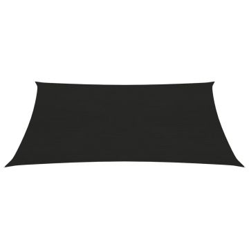 vidaXL Pânză parasolar, negru, 2x3,5 m, HDPE, 160 g/m²