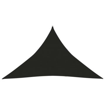 vidaXL Pânză parasolar, negru, 5x5x6 m, HDPE, 160 g/m²