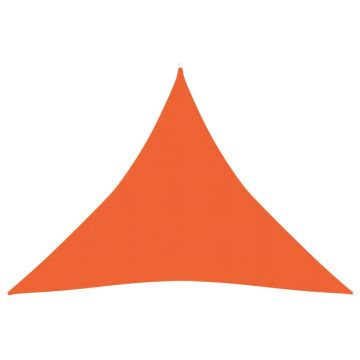 vidaXL Pânză parasolar, portocaliu, 4x4x4 m, HDPE, 160 g/m²