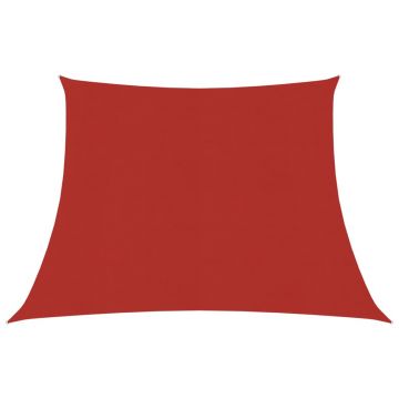 vidaXL Pânză parasolar, roșu, 3/4x2 m, HDPE, 160 g/m²