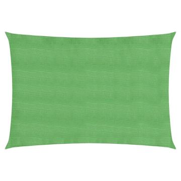 vidaXL Pânză parasolar, verde deschis, 2,5x4 m, HDPE, 160 g/m²