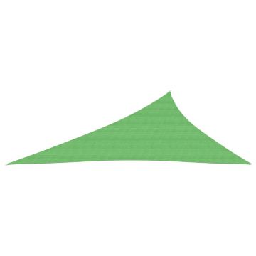 vidaXL Pânză parasolar, verde deschis, 3x4x5 m, HDPE, 160 g/m²