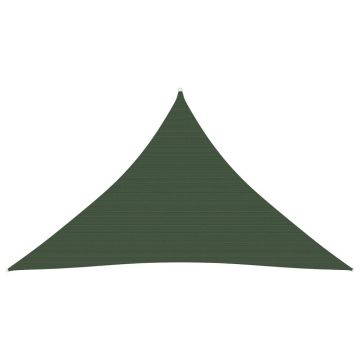 vidaXL Pânză parasolar, verde închis, 3x3x4,2 m, HDPE, 160 g/m²