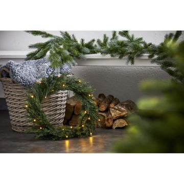 Coroniță de Crăciun cu becuri LED Star Trading Thuja, ø 40 cm