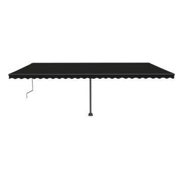 vidaXL Copertină autonomă retractabilă automat, antracit, 600x300 cm vidaXL Copertină autonomă retractabilă automat, antracit, 600x300 cm
